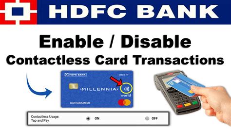 hdfc credit card enable contactless|hdfc credit card contactless transaction.